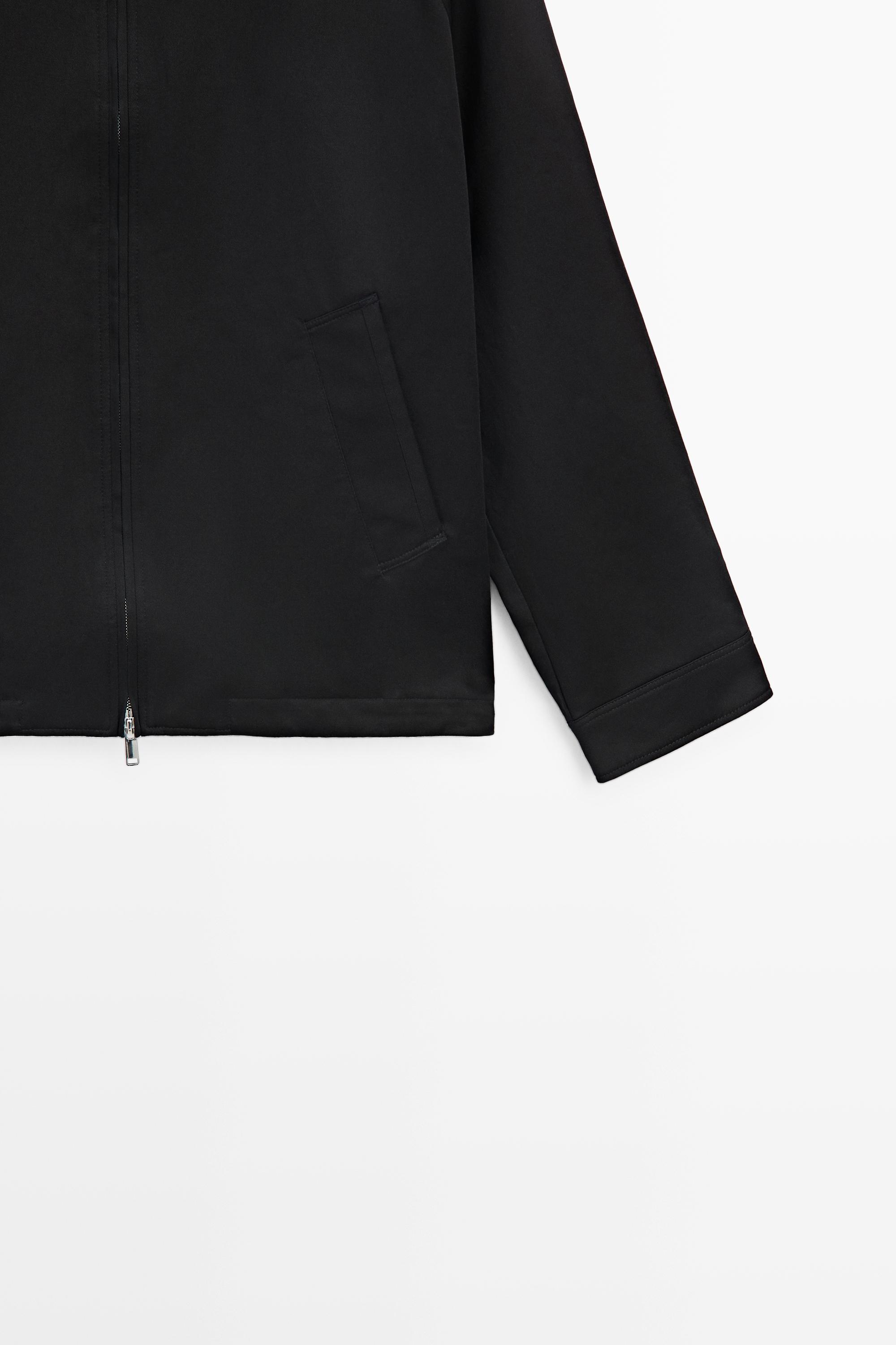 Bomber jacket with collar detail